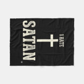 Ik haat Satan Fleece Deken (Voorkant (Horizontaal))