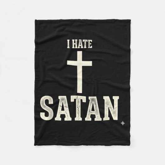 Ik haat Satan Fleece Deken (Voorkant)