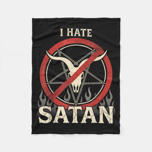 Ik haat Satan Fleece Deken (Voorkant)