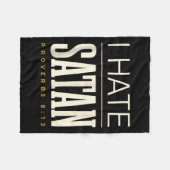 Ik haat Satan Fleece Deken (Voorkant (Horizontaal))