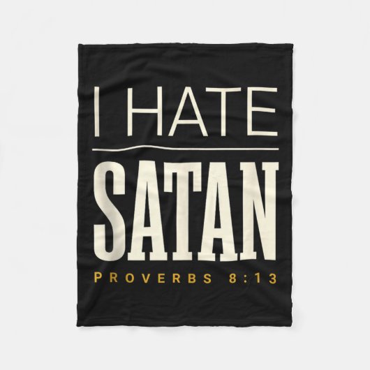 Ik haat Satan Fleece Deken (Voorkant)