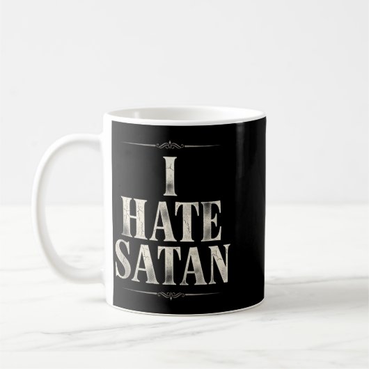 Ik haat Satan Koffiemok (Links)