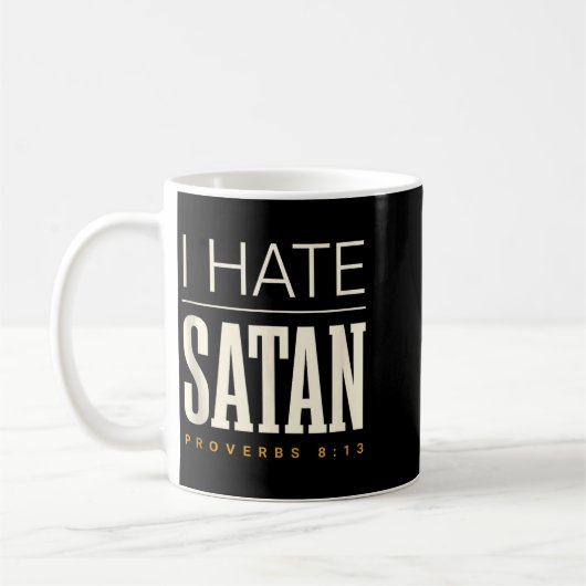 Ik haat Satan Koffiemok (Links)