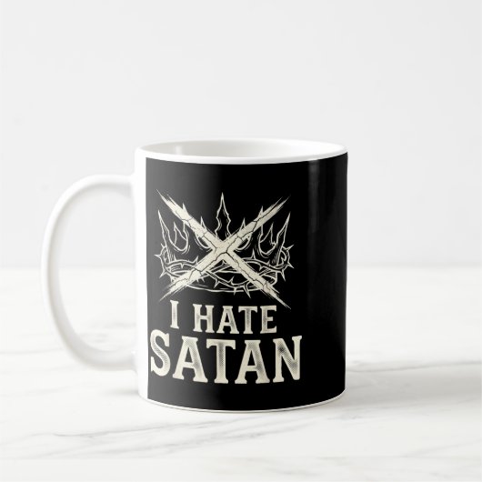 Ik haat Satan Koffiemok (Links)