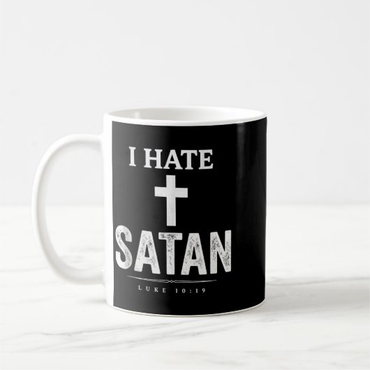 Ik haat Satan Koffiemok (Links)