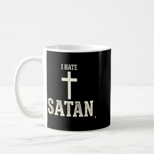 Ik haat Satan Koffiemok (Links)