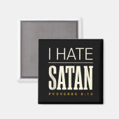 Ik haat Satan Magneet (Voorkant / Achterkant)