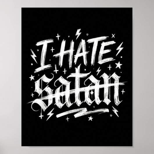 Ik haat Satan Poster (Voorkant)