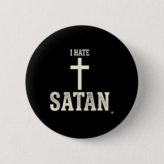 Ik haat Satan Ronde Button 5,7 Cm (Voorkant)