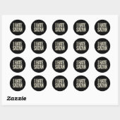 Ik haat Satan Ronde Sticker (Vel)