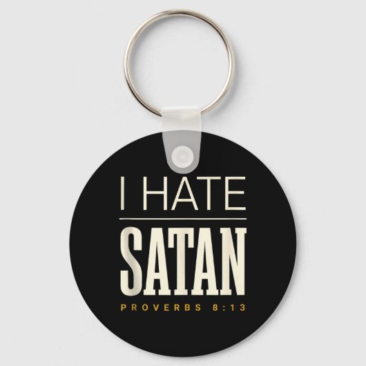 Ik haat Satan Sleutelhanger (Voorkant)