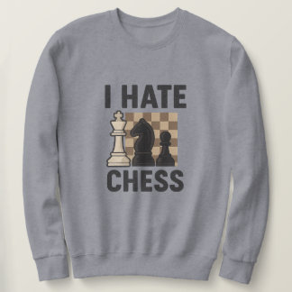 Ik haat schaken T-shirt - levendige afdruk