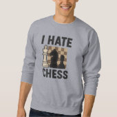 Ik haat schaken T-shirt - levendige afdruk (Voorkant)