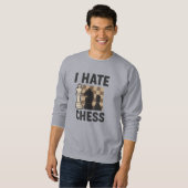Ik haat schaken T-shirt - levendige afdruk (Voorkant volledig)