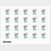 Ik haat school ronde sticker (Vel)