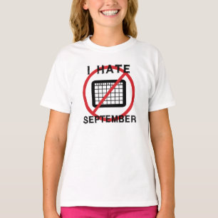 Ik haat september t-shirt