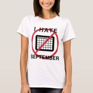 Ik haat september t-shirt