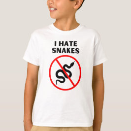Ik haat slangen t-shirt