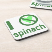 Ik haat spinazie drankjes onderzetter (Linkerzijde)