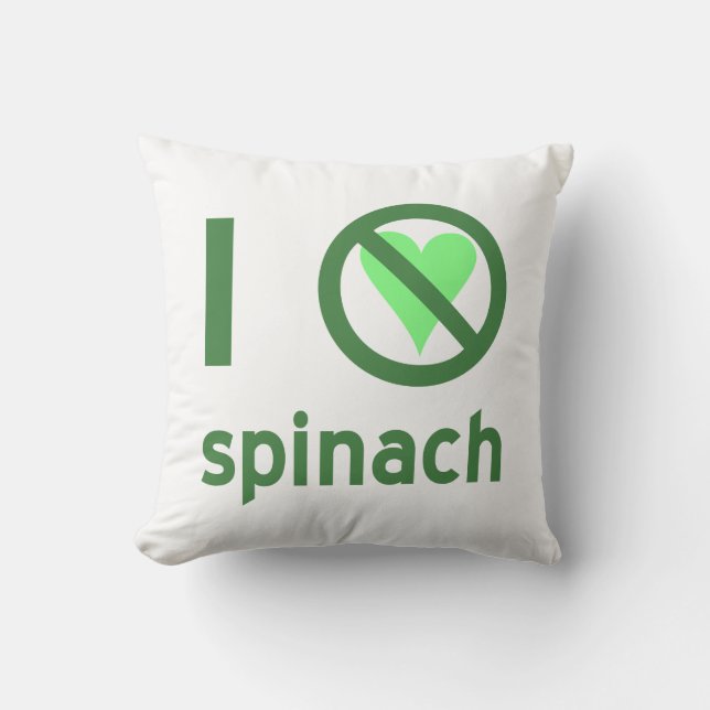 Ik haat spinazie, geen liefde kussen (Voorkant)