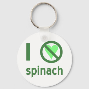 Ik haat spinazie. Geen liefde Sleutelhanger