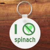 Ik haat spinazie. Geen liefde Sleutelhanger (Voorkant)