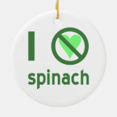 Ik haat spinazie keramisch ornament (Achterkant)