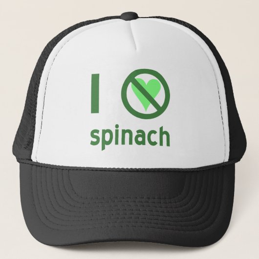Ik haat spinazie trucker pet (Voorkant)