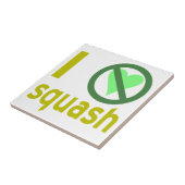Ik haat Squash Geen Liefde Tegeltje (Zijkant)