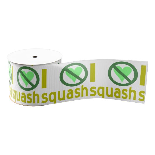 Ik haat squash Ik hou niet van squash Grosgrain Lint (Spoel)