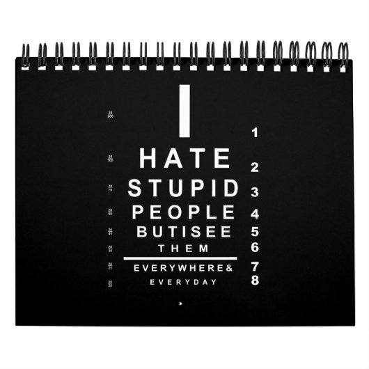 Ik haat stomme mensen kalender (Hoes)