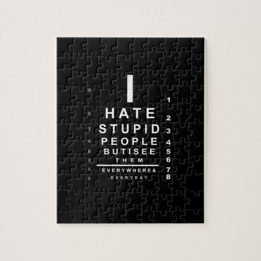 Ik haat stomme mensen legpuzzel (Verticaal)