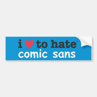 ik haat stripverhalen bumpersticker