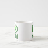 Ik haat sushi geen liefde  espresso kop (Voorkant)