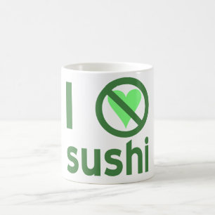 Ik haat sushi geen liefde  magische mok