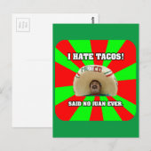 Ik haat Tacos Briefkaart (Voorkant / Achterkant)