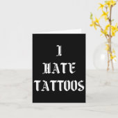 Ik haat Tattoos Kaart (Gele Bloem)