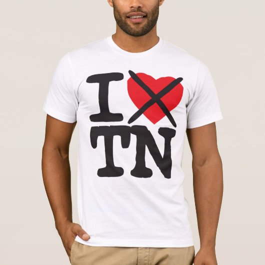 Ik haat TN - Tennessee T-shirt (Voorkant)