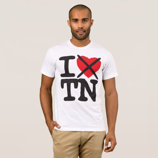 Ik haat TN - Tennessee T-shirt (Voorkant volledig)