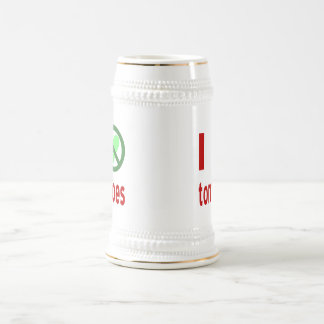 Ik haat tomaten, geen liefde bierpul