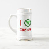 Ik haat tomaten Ik hou niet van tomaten Bierpul (Links)
