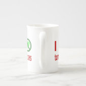 Ik haat tomaten porselein kop (Achterkant)