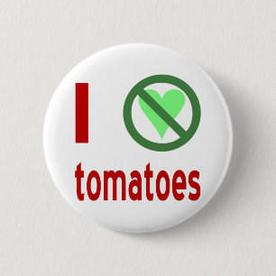 Ik haat tomaten ronde button 5,7 cm