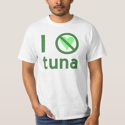 Ik haat tonijn t-shirt (Voorkant)