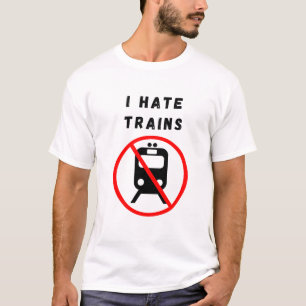 Ik haat treinen t-shirt