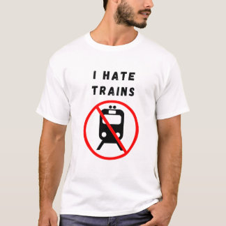 Ik haat treinen t-shirt