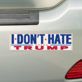 IK HAAT TRUMP GEEN BUMPERSTICKER (Op auto)