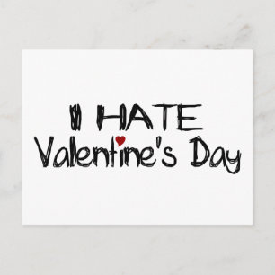 Ik haat Valentijnsdag Feestdagenkaart