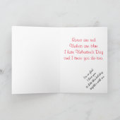 Ik haat Valentijnsdag, maar ik houd van u kaard Feestdagen Kaart (Binnen)