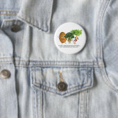 Ik haat veggies :) ronde button 5,7 cm (In situ)